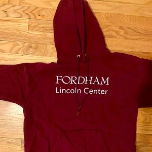 Fordham University drawstring hoodie size M